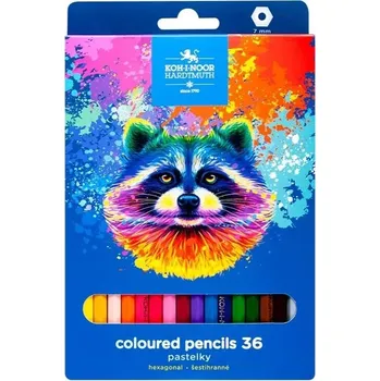 Kresba Koh i Noor 3555/36 pastelky Mýval dlouhé