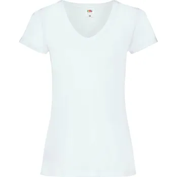 Dámské tričko Fruties Dámské tričko s krátkým rukávem Gentian bílá L