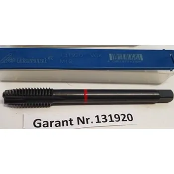 Závitořezný nástroj Strojní závitník s lamačem třísek - M12 - HSSE, ISO 2X, 6HX, Garant - 131920 (Garant, ISO2X, DIN 371, 6HX. Vaporizovaný. Nitridovaný.)