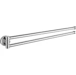 Aqualine SAMBA dvojitý držák ručníků otočný 450mm, chrom