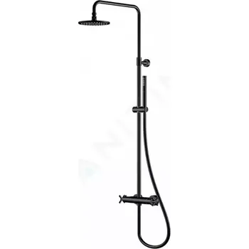 Sprchový set Steinberg 250 Sprchový set s termostatem, průměr 20 cm, matná černá, 250 2721 S