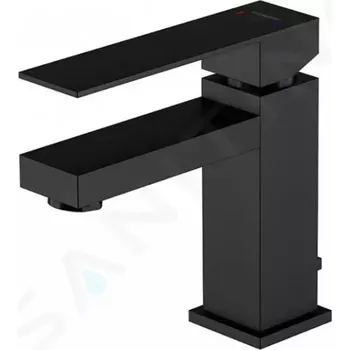 Vodovodní baterie Steinberg 160 Umyvadlová baterie s výpustí, matná černá, 160 1000 S