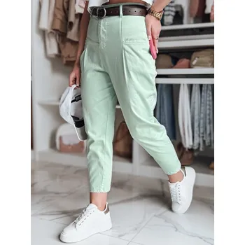 Dámské kalhoty Dámské kalhoty DSTREET CHINOSKA SVĚTLE ZELENÁ L