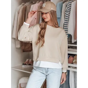 Dámská mikina Dámská mikina DSTREET LUZZIO BÉŽOVÁ unisize