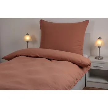 Povlečení Mušelínové povlečení - hnědé