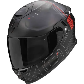 Helma na motorku SCORPION přilba EXO-GT SP AIR Techlane matt black/grey/red - XS