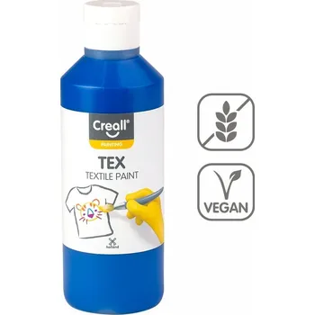 Speciální výtvarná barva Textilní barva Creall Tex - 250 ml / modrá