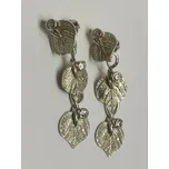 Stříbrné dámské naušnice se zirkony - autorský šperk Jiřího Moravce