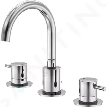 Vodovodní baterie Steinberg 100 Umyvadlová baterie s výpustí, 3-otvorová instalace, chrom, 100 2000