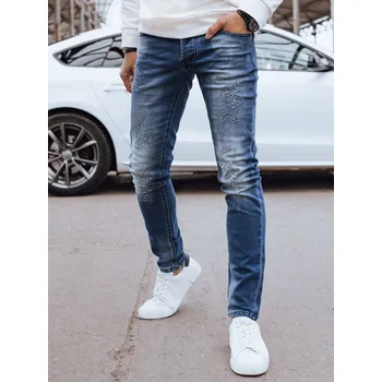 Pánská móda Modré džíny s módními oděrkami UX4294 Velikost: 30