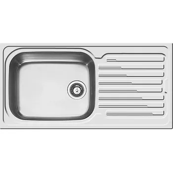 Nerezový dřez Pyramis Vestavný dřez Amaltia Plus, 500 × 1000 × 200 mm, nerez 107121512