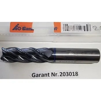 Příslušenství k frézce Fréza válcová čelní čtyřbřitá dlouhá - 20x57 mm, typ 203018,Garant, obrábění HPC (HPC - vysoce výkonné obrábění. Tvrdokov, slinutý karbid, povrch TiAIN)