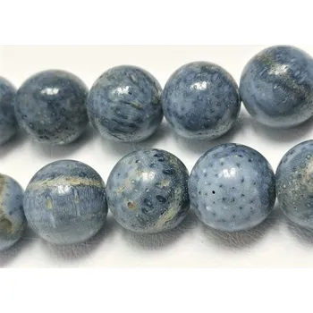 Náhrdelník Náhrdelník z leštěných kuliček modrého korálu