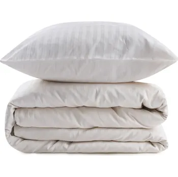 Povlečení Krémové povlečení na jednolůžko z bavlněného saténu 140x200 cm Lilyum – Mijolnir ID_1576454