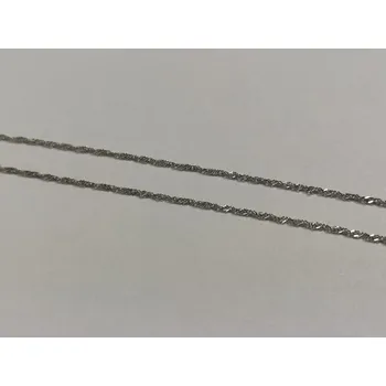 Řetízek Zlatý řetízek z bílého zlata lambáda