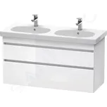 Duravit DuraStyle Umyvadlová skříňka 61x115x45 cm, 2 zásuvky, lesklá bílá, DS648602222