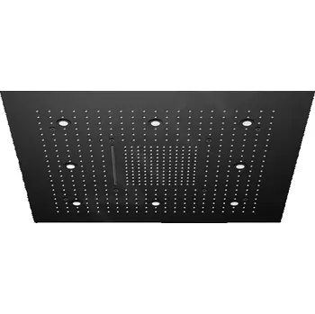 Sprchová hlavice Steinberg 390 Hlavová sprcha, 80x80 cm, 3 proudy, LED osvětlení, černá, 390 6680 S