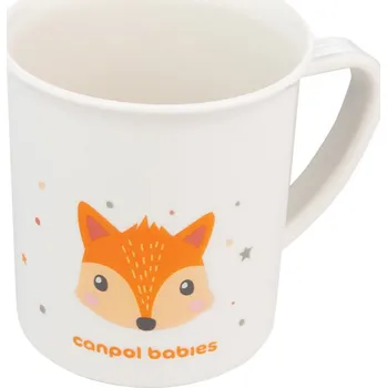 Hračka pro nejmenší Canpol babies Plastový hrneček CUTE ANIMALS 170ml liška