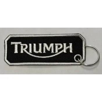 Přívěsek na klíče "klíčenka" Triumph, černo-bílý