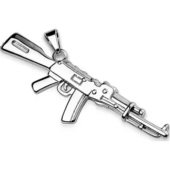 Přívěsek Šperky4U Ocelový přívěšek samopal - OPP1115-ST