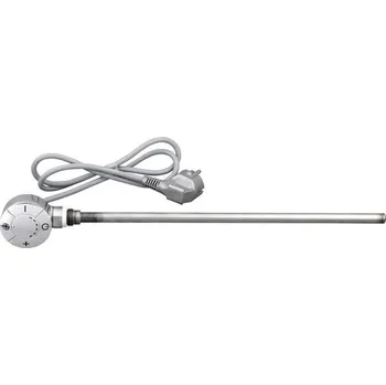 Radiátor Aqualine Elektrická topná tyč s termostatem, rovný kabel, 600 W, chrom