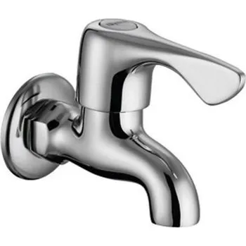 Aqualine Nástěnný kulový ventil 1/2", krátký, chrom