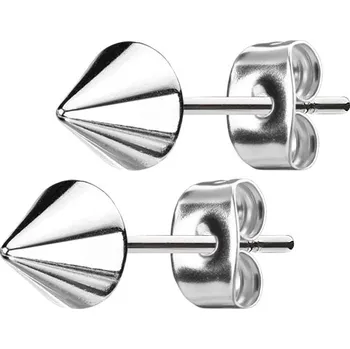 Náušnice Šperky4U Ocelové náušnice - špičky - OPN1284-5