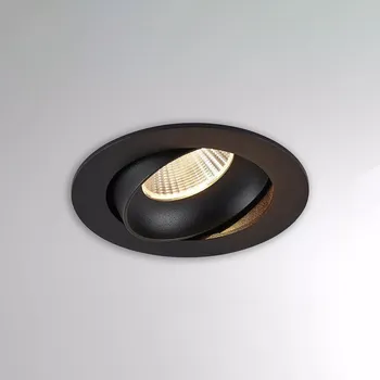 Molto Luce Směrovatelná kruhová bodovka Kalio Round Barva: Černá, Teplota chromatičnosti / Stmívání: 2700 Kelvinů / Stmívatelné DALI, Úhel vyzařování: 24° 308-30003600 / 24-151403