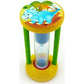 Hodiny Hess Přesýpací hodiny pro měření doby čištění zubů Dinosaurus