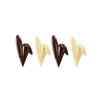 Čokoláda Čokoládová dekorace - Králičí uši (bílá + tmavá čokoláda)