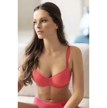 Dámské spodní prádlo VIANIA Podprsenka s kosticí s vyztuženými košíčky korálová 100 D 144457.683