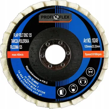 Brusný kotouč Filcový lamelový kotouč Profi-Flex 10249 leštící, 125 mm