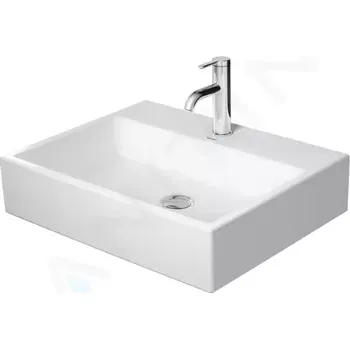 Umyvadlo Duravit Vero Air Umyvadlo nábytkové 60x47 cm, bez přepadu, otvor pro baterii, WonderGliss, bílá, 23506000711