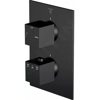 Vodovodní baterie Steinberg 160 Termostatická baterie pod omítku pro 2 spotřebiče, matná černá, 160 4133 3 S
