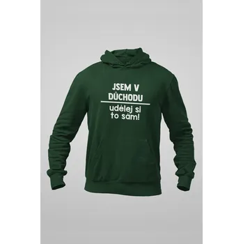Pánská mikina Pánská mikina Udělej si to sám Barva: Láhvově zelená, Velikost: 4XL