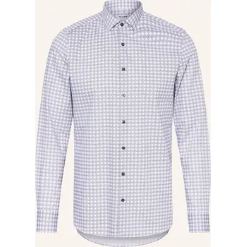 Olymp Pánská Košile Level Five Body Fit, tmavě modrá / bílá, 40