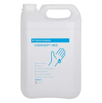 Dezinfekce CHEMI-PHARM, CHEMISEPT MED, kanystr 5l (Tekutý alkoholový dezinfekční přípravek na ruce.)