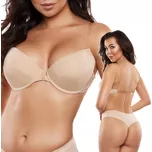 PUSH-UP PODPRSENKA ECRU 80C SILIKONOVÁ ZÁDA AXAMI V-5790