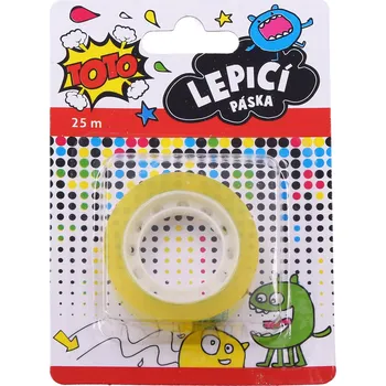 TOTO Lepící páska 12 mm x 25 m blister