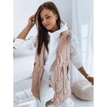 Růžová prošívaná vesta WELIA TY3296 Velikost: M