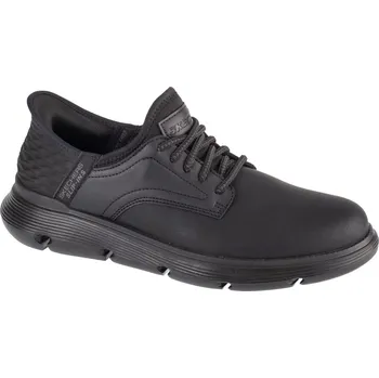 Pánské tenisky Černé pánské kožené tenisky Skechers Slip-Ins: Garza - Gervin 205046-BBK Velikost: 44