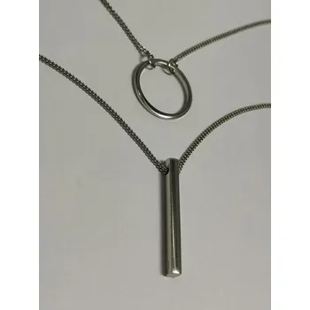 Náhrdelník Stříbrný náhrdelník, rhodiovaný