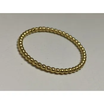 Prsten Zlatý prsten kuličkový ze žlutého zlata