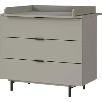 Komoda Šedá dětská komoda s přebalovacím pultem 105x102x54 cm Tomino – Germania ID_1739334
