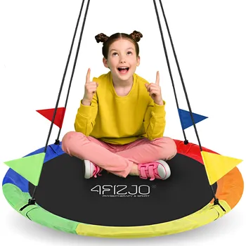 Dětská houpačka Závěsné zahradní houpačka 4FIZJO 100 x 100 cm