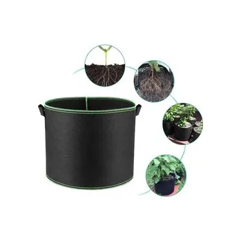 Květináč 3x Netkaný květináč, sázecí nádoba, zahradnická taška 39L