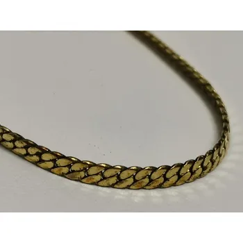 Řetízek Zlatý řetízek plochý had