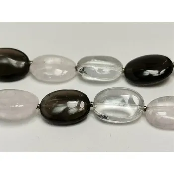 Náhrdelník Náhrdelník z křišťálu, růženínu a záhnědy