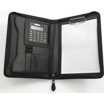 Spisovka se A5 zipem a blokem oficio - černá