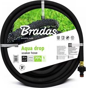 Zavlažovací hadice AQUA DROP 1/2" černá - 20 m
